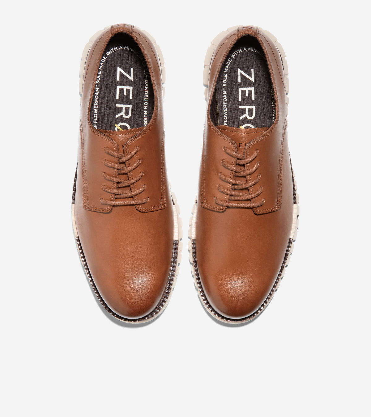 Ανδρικά ZERØGRAND Remastered Plain Toe Oxfords British Tan-Ivory (C38840M) - Cole Haan