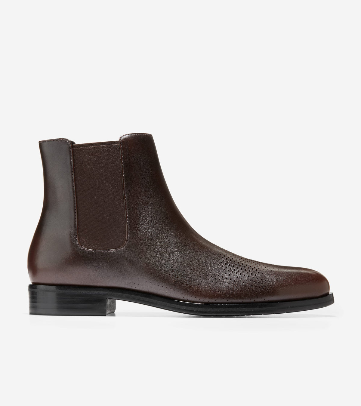 Ανδρικά Washington Grand Laser Chelsea Boots Dark Chocolate-Black (C38376M) - Cole Haan