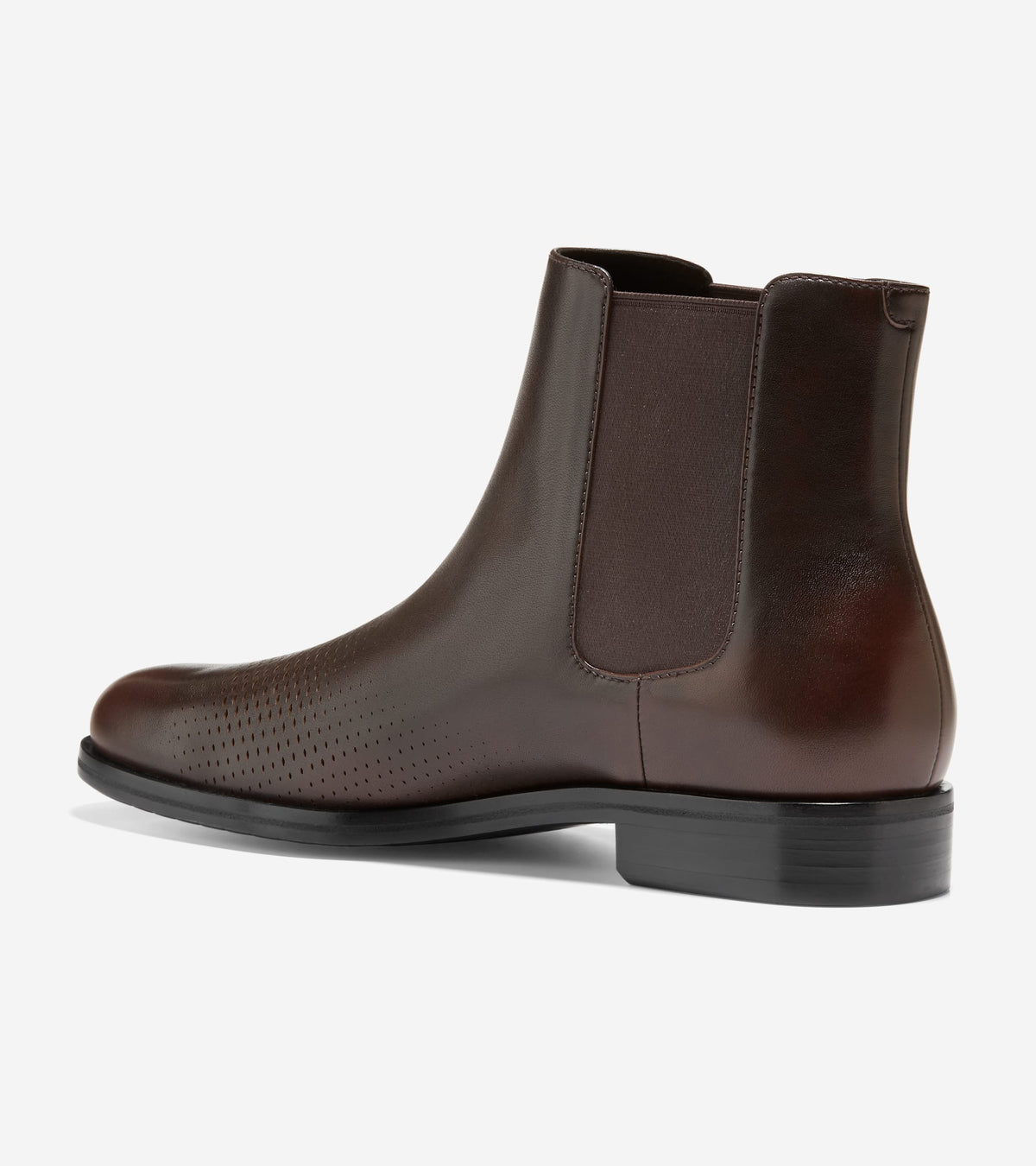 Ανδρικά Washington Grand Laser Chelsea Boots Dark Chocolate-Black (C38376M) - Cole Haan