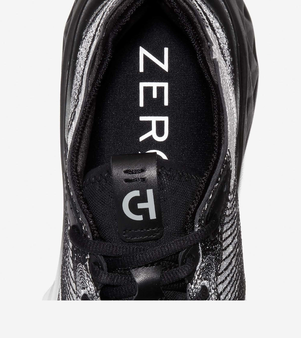 Ανδρικά 5.ZERØGRAND Embrostitch Running Shoe Black-Gray Pinstripe-Optic White (C37360W) - Cole Haan