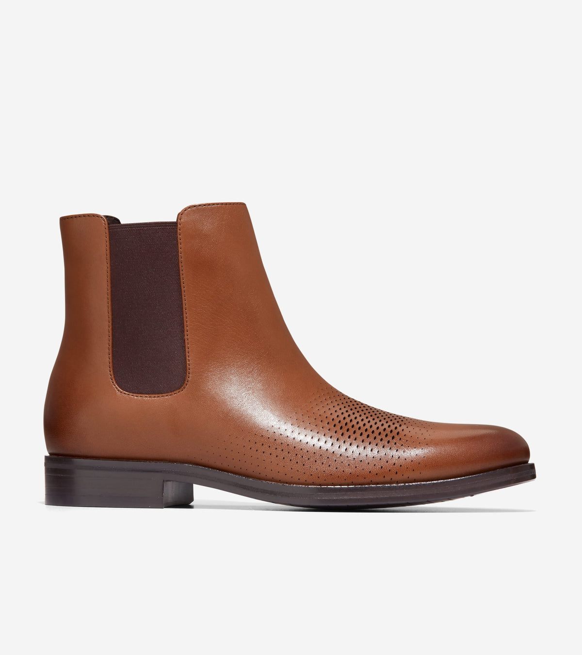 Ανδρικά Washington Grand Laser Chelsea Boots British Tan-Dark Chocolate (C38374M) - Cole Haan