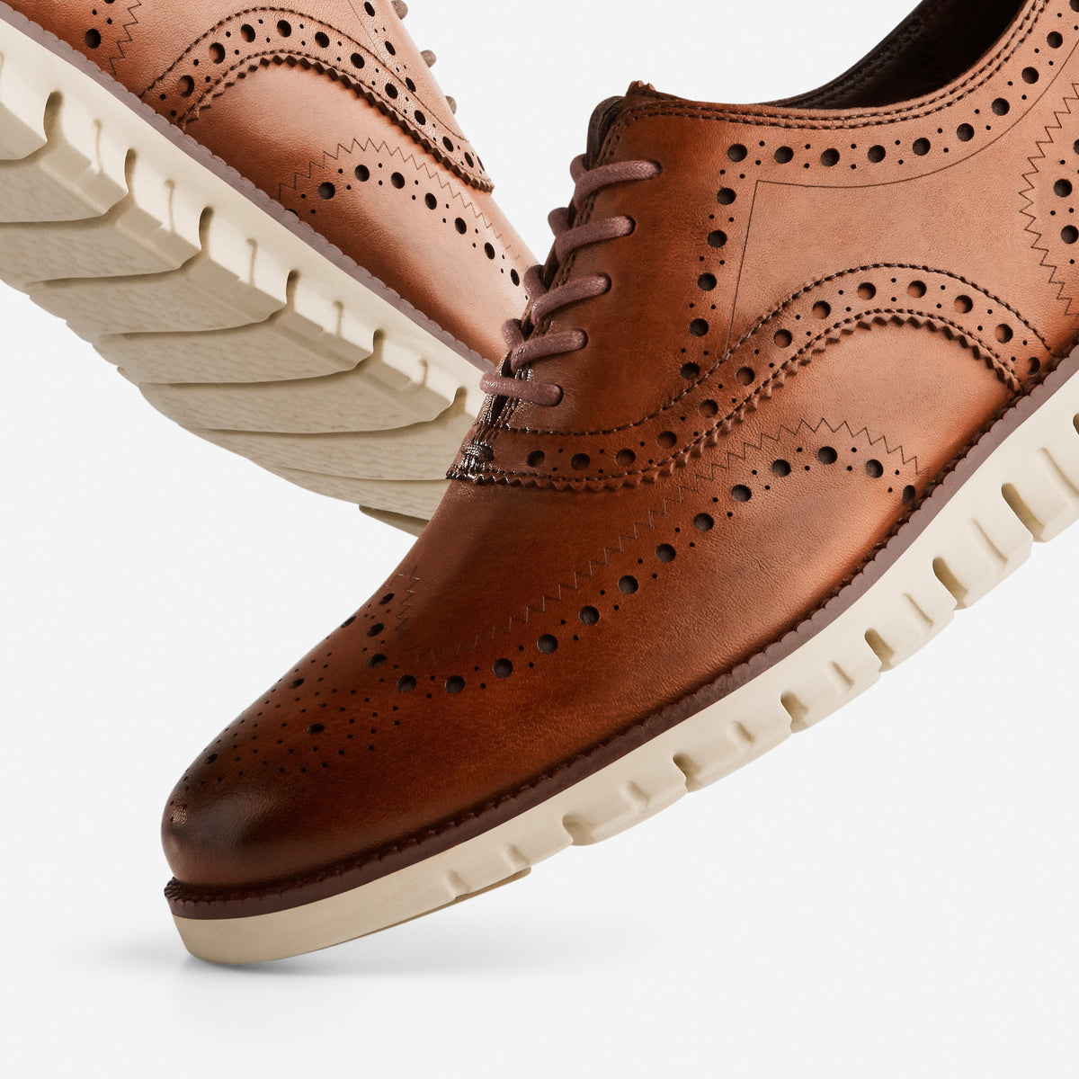 Ανδρικά ZERØGRAND Wingtip Oxford Black-black (C20719) - Cole Haan