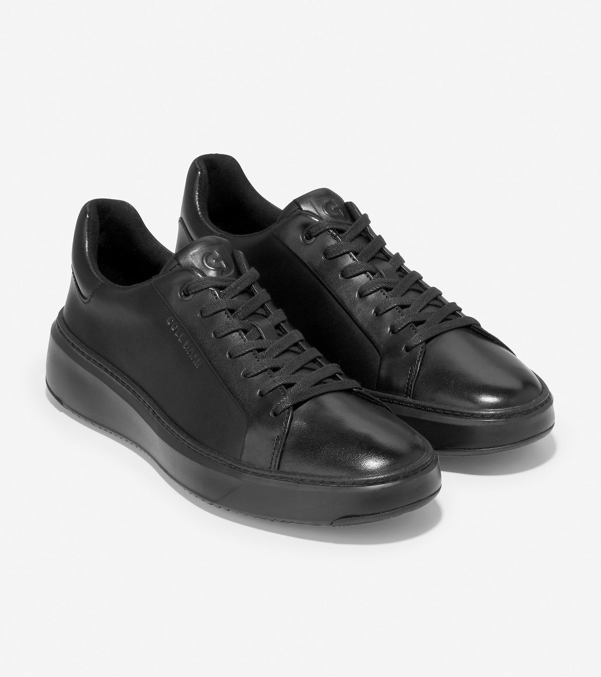 Ανδρικά GrandPrø Topspin Sneaker Black Leather-Black (C36412M) - Cole Haan