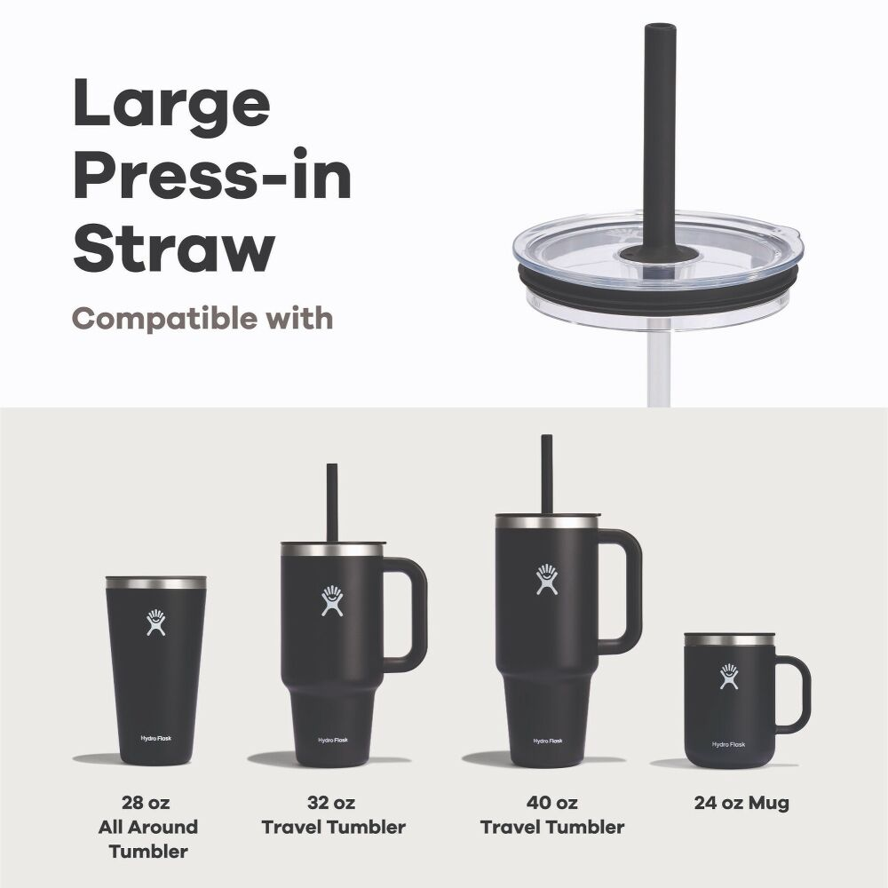 Hydro Flask Large Press Πώμα Με Ενσωματωμένο Καλαμάκι (PISLCL-CLEAR)