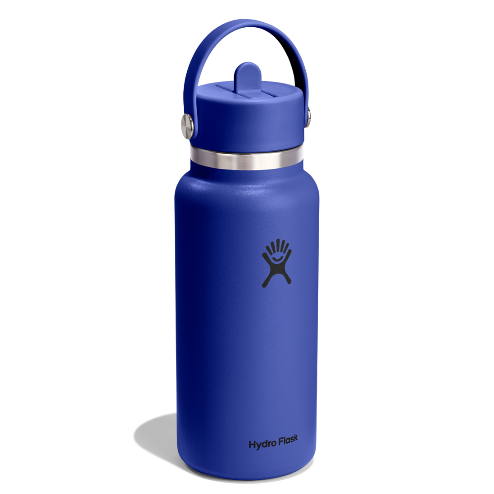 Hydro Flask Μπουκάλι Wide Mouth Flex Straw Cap 946 ml – Capri Blue (W32CFS382)