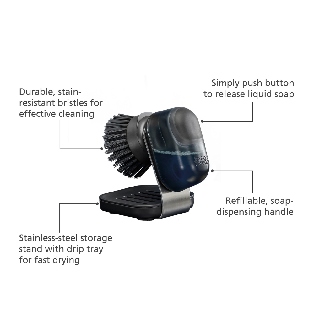 Joseph Joseph SinkTech™ Compact Βούρτσα με Ατσάλινη Βάση 6500015