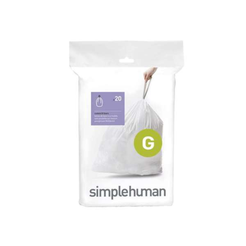 Simplehuman code G custom fit liners, 20 pack (CW0166)