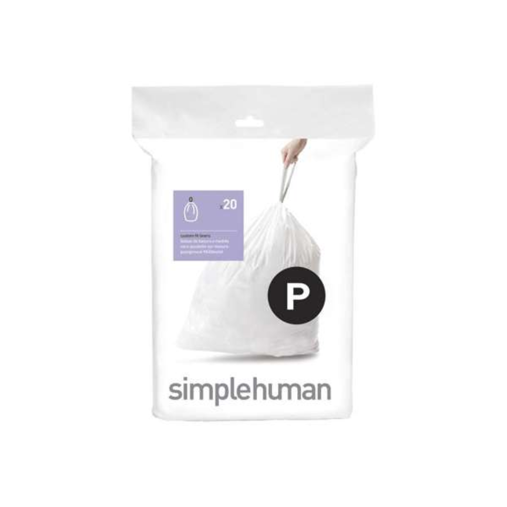 Simplehuman code P custom fit liners, 20 pack (CW0175)