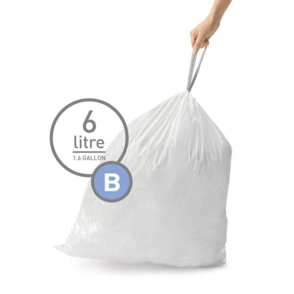 Simplehuman code B custom fit liners, 3 x pack of 30 (90 liners) (CW0251)