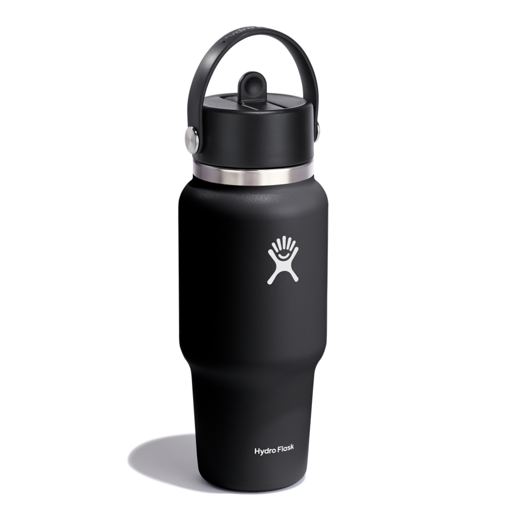 Hydro Flask Μπουκάλι Wide Mouth Flex Straw Travel 710 ml – Black (WT24BFS001)
