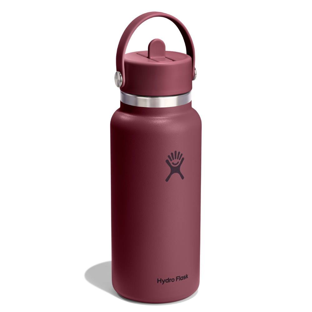 Hydro Flask Μπουκάλι Wide Mouth Flex Straw Cap 946 ml – Burgundy (W32CFS674)