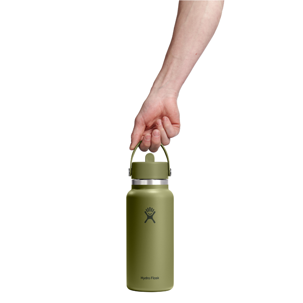 Hydro Flask Μπουκάλι Wide Mouth Flex Straw Cap 946 ml – Palmer Green (W32CFS346)