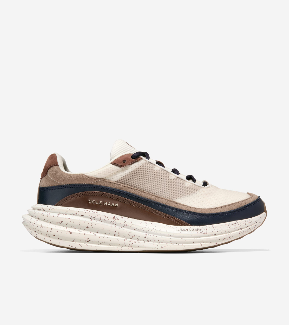 Ανδρικά ØriginalGrand Quadstar 2.0 Running Shoes IVORY-NAVY BLAZER-CH CHESTNUT (C46071M) - Cole Haan