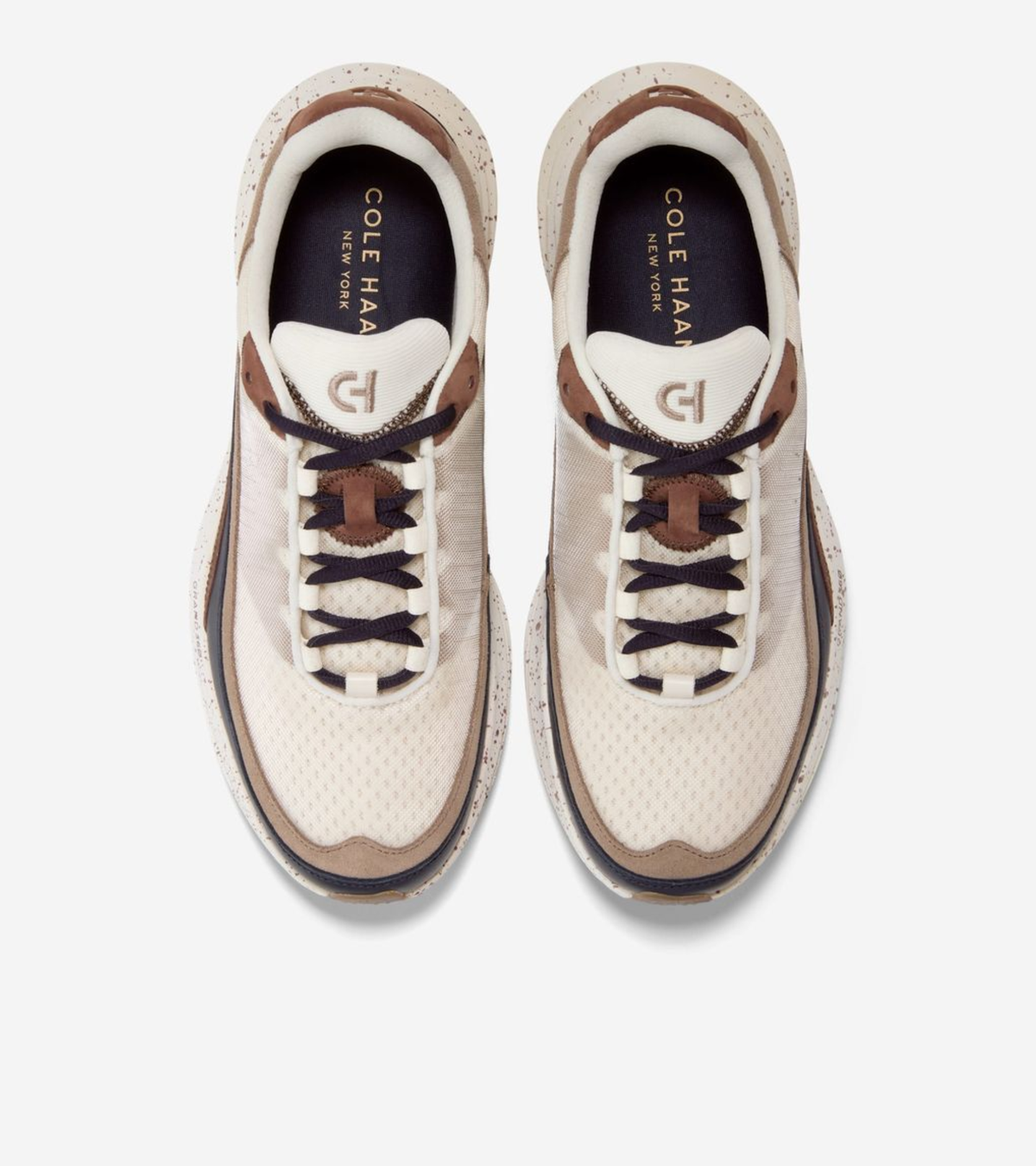 Ανδρικά ØriginalGrand Quadstar 2.0 Running Shoes IVORY-NAVY BLAZER-CH CHESTNUT (C46071M) - Cole Haan
