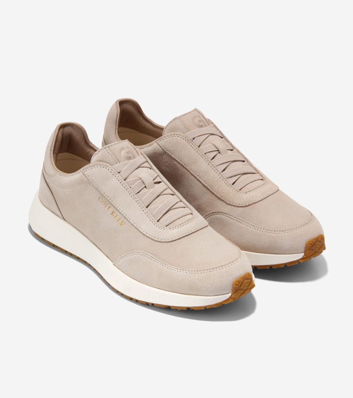 Γυναικεία GrandPrø Luxe Mile Slip-On Sneakers Ch Lt Sesame Suede (W37803B) - Cole Haan
