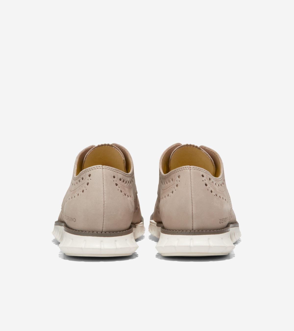 Ανδρικά ZERØGRAND Wingtip Oxford Dune Nubuck-Truffle-Ivory (C37893W) - Cole Haan
