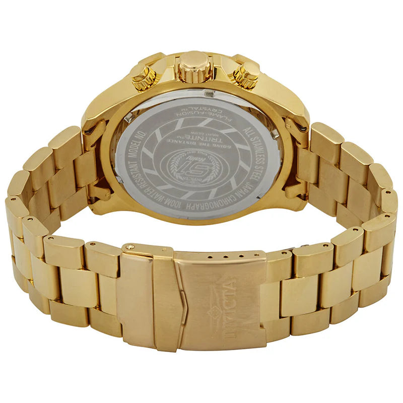 Invicta S1 Rally 26098 Chronograph Gold Plated Ανδρικό Ρολόι 48mm