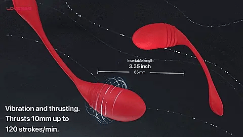 Lovense Vulse Bluetooth Thrusting Egg δονητής σιλικόνης