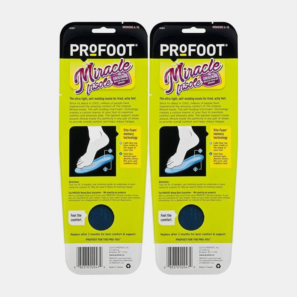 ProFoot Miracle Insoles Women’s – 1 Ζευγάρι