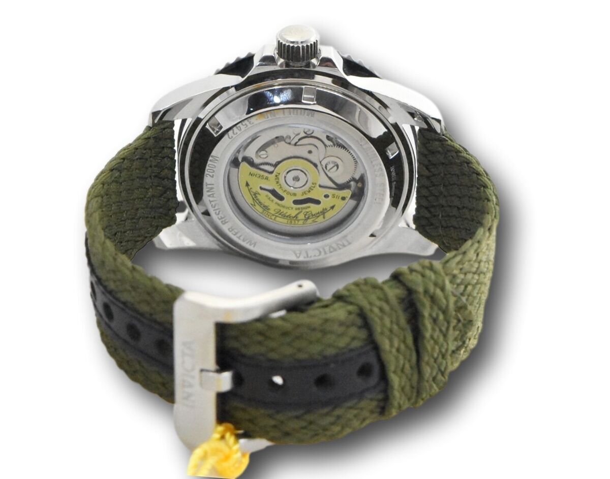 Ρολόι Invicta Pro Diver Date Automatic Green Dial 35422 Rare - Ανδρικό