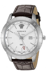 Ρολόι Versace GMT με Δερμάτινο Λουράκι VEBK009/18