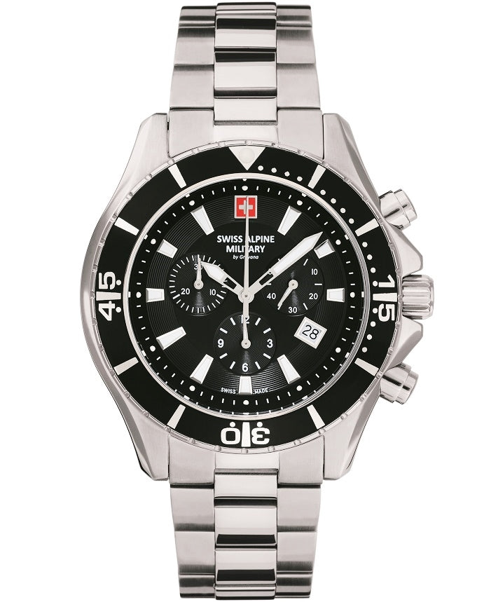 Ρολόι Swiss Alpine Military Nautilus Chrono SAM7040.9137 Quartz - Ανδρικό 	46mm