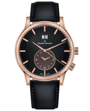 Ρολόι Claude Bernard Classic 2nd Time Zone 62007-37R-NIBRR Quartz - Ανδρικό