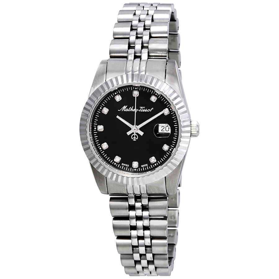 Ρολόι Mathey-Tissot Mathey III Quartz Crystal Black Dial D810AN - Γυναικείο